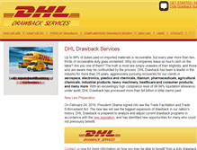 Tablet Screenshot of dhldrawback.com